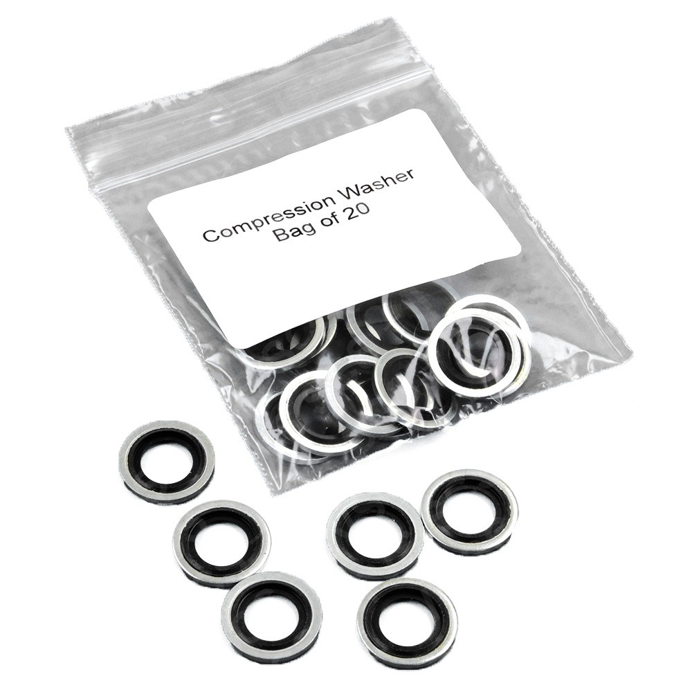 Compression washer, CO2 primary regulator, bag of 20