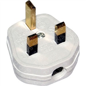 Click PA320 13A plug white