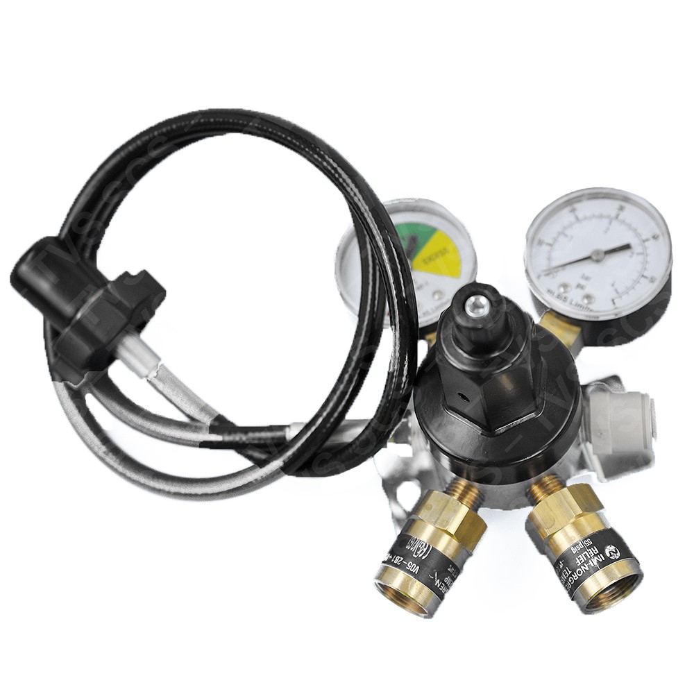 Regulator, wall mounted mixed gas primary