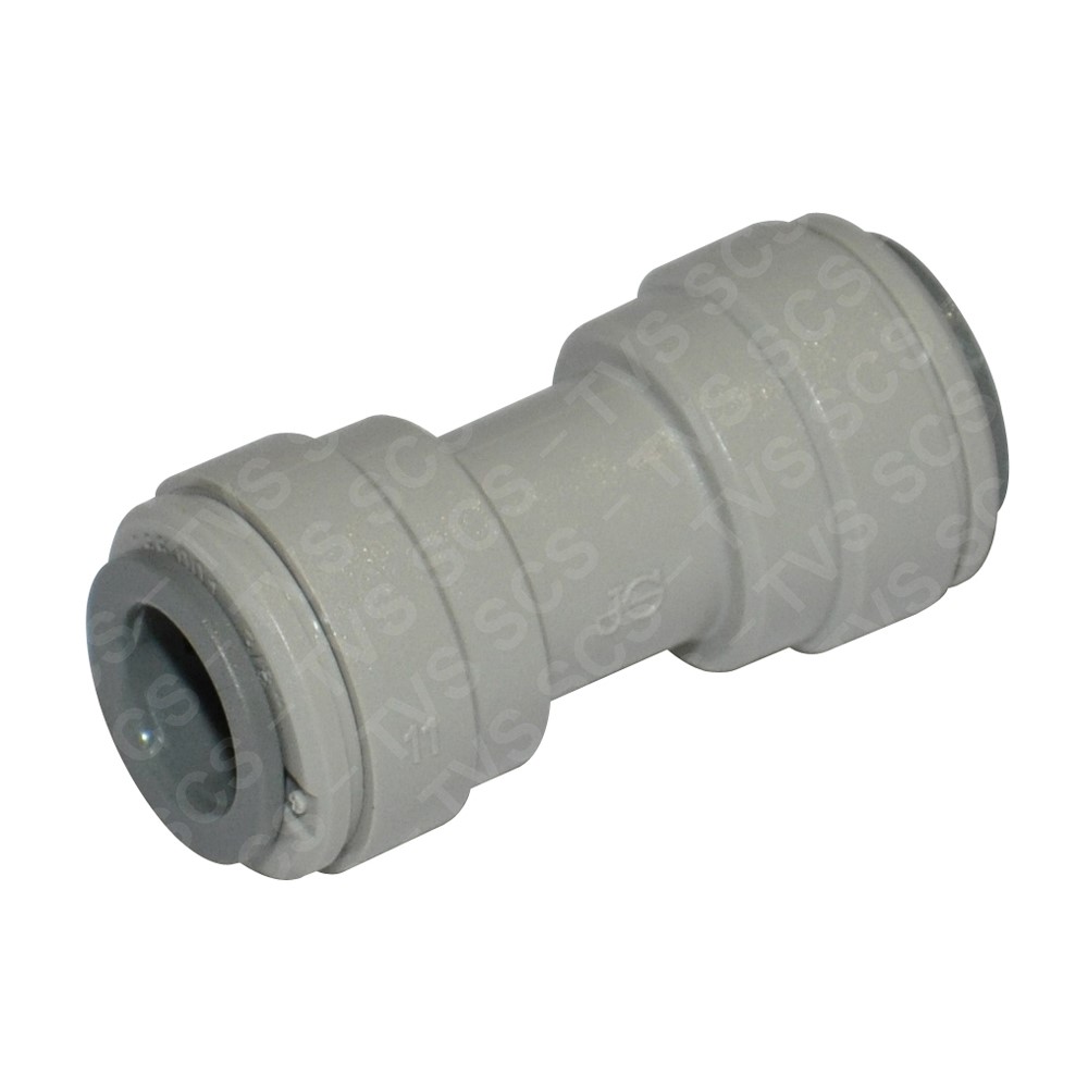 Straight connector, 3/8" OD equal