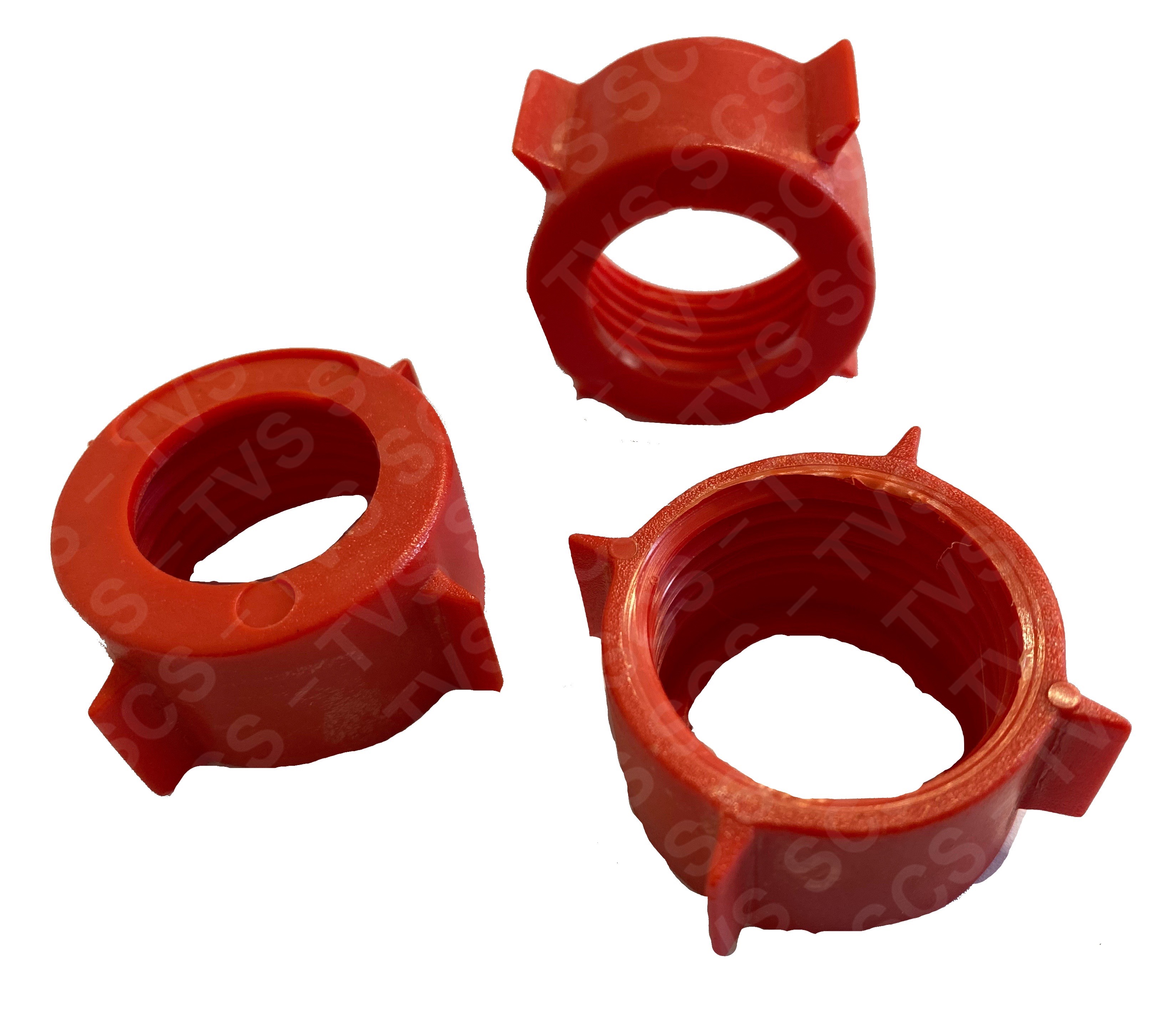 L Thread Cask Nut Open Red