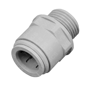 JG Acetal Straight Adaptor BSP 15mmx1/2"