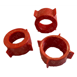 L Thread Cask Nut Open Red