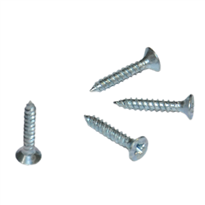 No.8 X 1 STL PZ CSK wood screw twinfast Z/C