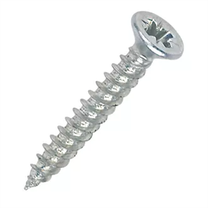 No.8 X 3/4 STL Pz CSK wood screw twinfast Z/C