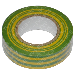 19mm X 20m grn/ylw elec tape 130MU thk rbr adh AT7