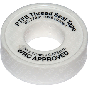 12mm x 12m wht PTFE tape